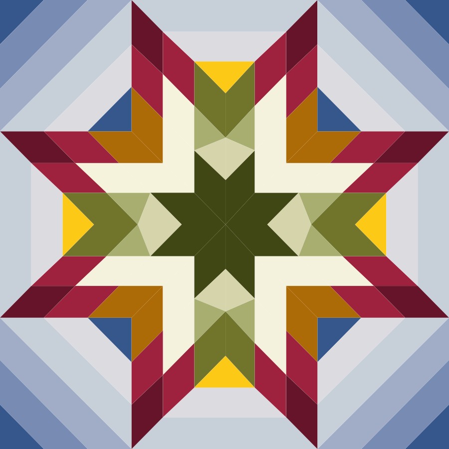 image of quilt block called The Parkins Point